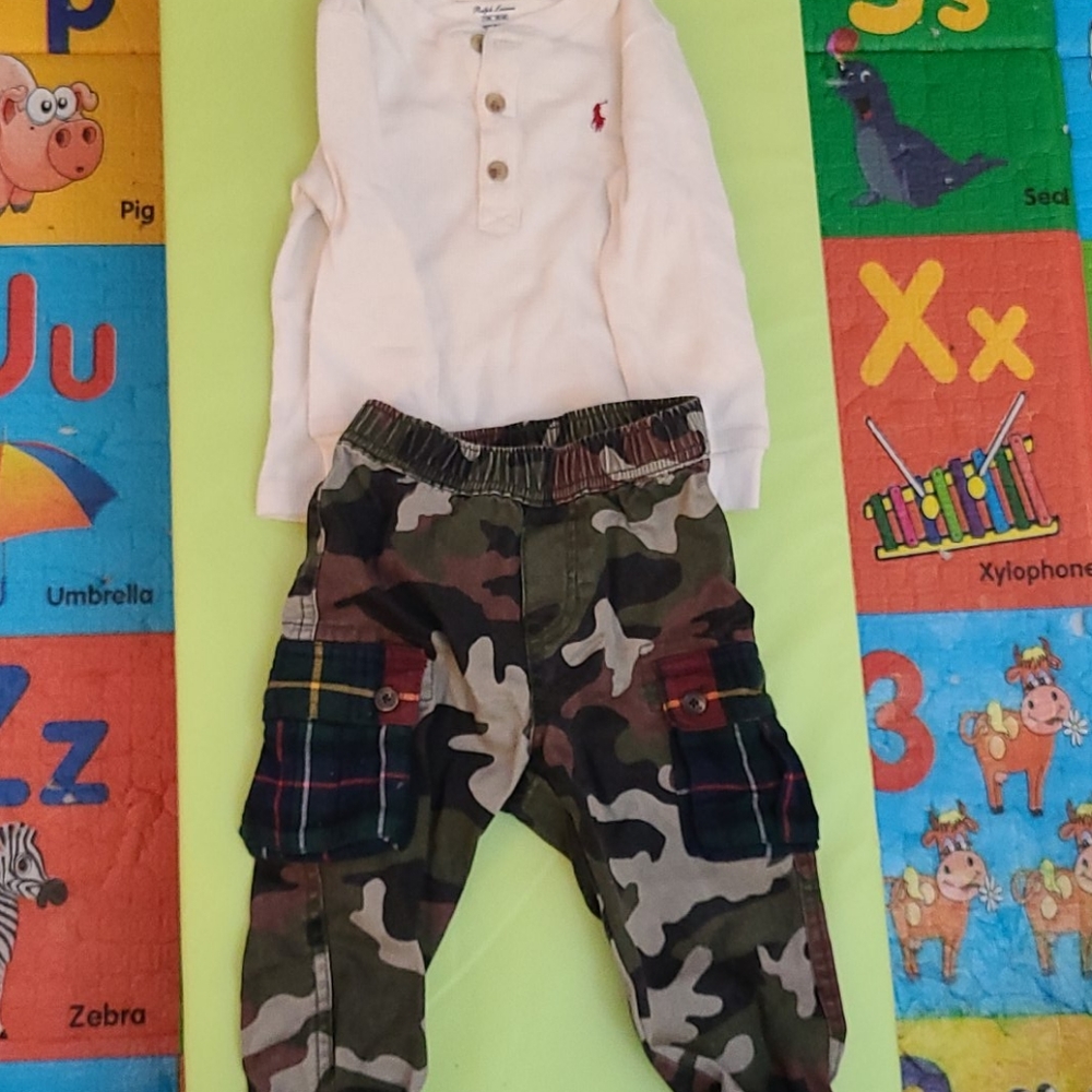 Ralph Lauren shirt and pants set toddler